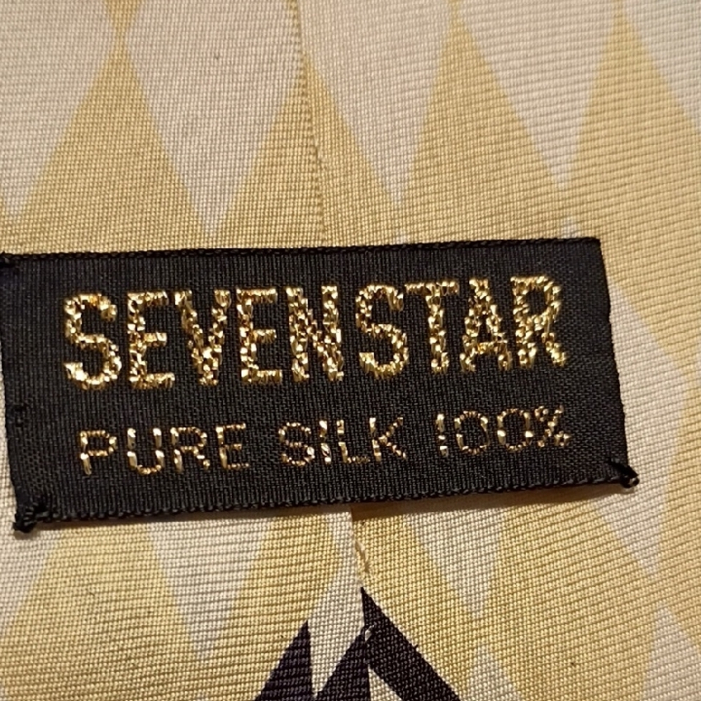 Psychedelic Pattern Red And Black Checkered Silk … - image 4